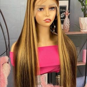 COPY - 13x4 150% density Long Straight Human Hair Wig 14’